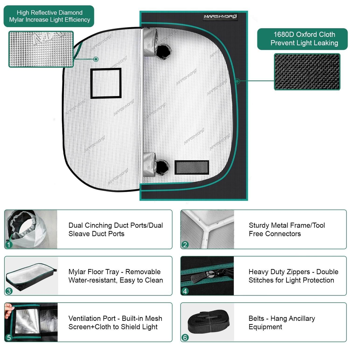 MARS HYDRO TSW2000 120x120x200 (+ esquejes GRATIS)